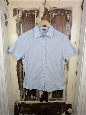 MEC Mountain Equipment Co-op Organic Cotton Snap Button Shirt L Gorpcore